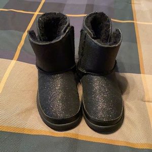 Ugg black sparkly/ glitter toddler boots